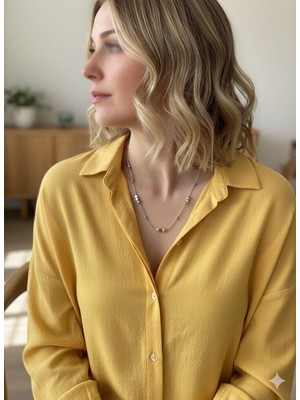 Atlasın Evreni Silver Sıralı Kolye Çok Renkli - Standart