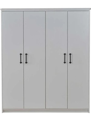 Alfemo Blanco 4 Kapaklı Dolap