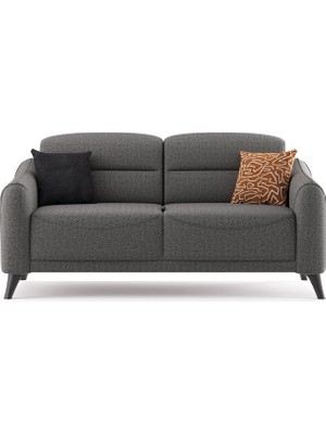 Alfemo Mira Sandıksız Ikili Koltuk-Antrasit