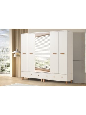 Doressa Litte 6 Kapılı Gardırop