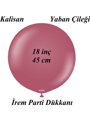 İrem Parti Dükkanı Kalisan Retro Yaban Çileği Latex Balon 2 Adet 18 Inç 45 cm