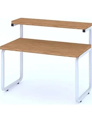 Calperia Mikrodalga Fırın Standı, Metal Raflı, Tezgah Üstü Organizer