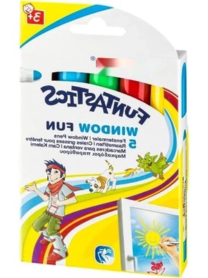 Calperia 5'li Çocuklar Için Cam Kalemi Seti - Karışık Renkler