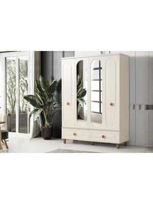 Doressa Pars 4 Kapılı Gardırop