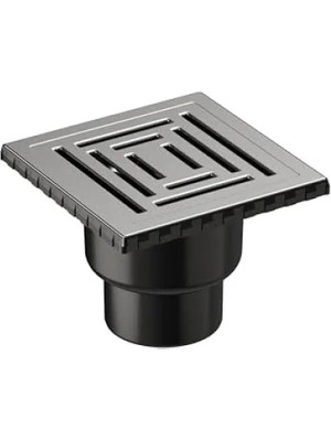 Calperia Kare Duş Kanalı, Alttan Çıkışlı, 15X15 cm