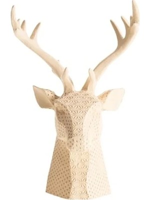 Calperia Eşsiz Tasarıma Sahip Krem Renkli Dekoratif Biblo 16X30 cm