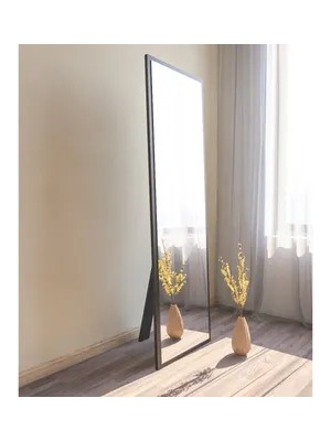 Vivense Mone Ayaklı Boy Aynası, Siyah, 160X50