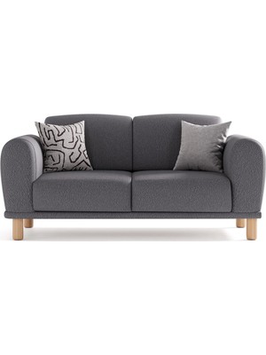 Alfemo Nuba Ikili Koltuk-Koyu Kahverengi