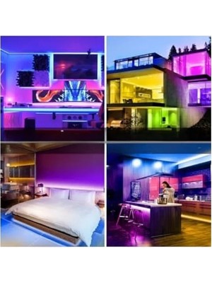 Calperia 5 Metre Uzunluğunda Kumandalı Rgb Şerit LED Aydınlatma