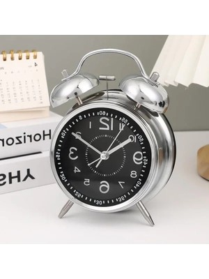 Calperia Büyük Boy Nostaljik Analog Çalar Saat - Fosforlu Işıklı