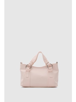 Shule Bags Jardin Halka Detaylı El ve Çapraz Çanta Pudra Pembe