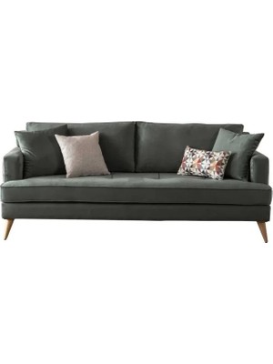 Alfemo Frida Üçlü Koltuk-Krem