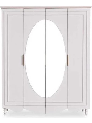 Alfemo Clara 4 Kapaklı Dolap