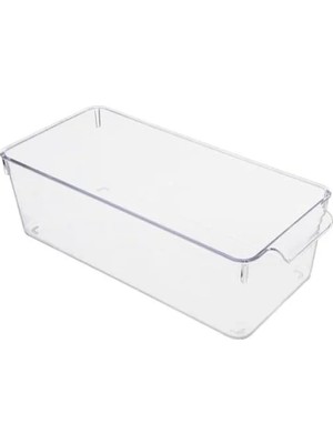 Calperia Kırılmaz Ultra Dayanıklı Buzdolabı Düzenleyici - Şeffaf Organizer Kutu