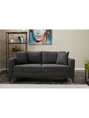 Vivense Berlin Serisi Ikili Koltuk, Antrasit Siyah