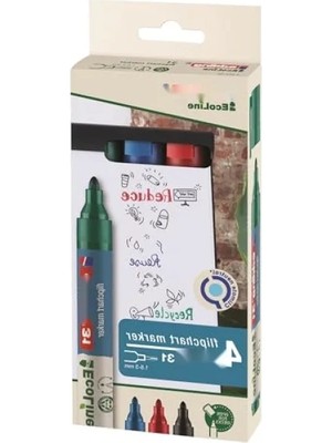 Calperia Ecoline Flipchart Marker, 31 Eco Dostu Kalem
