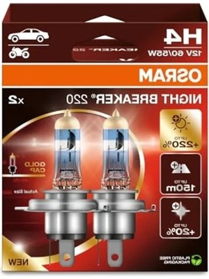 Calperia 220 Ampul, 12V H4 Gece Braker Ampul, 2'li Paket