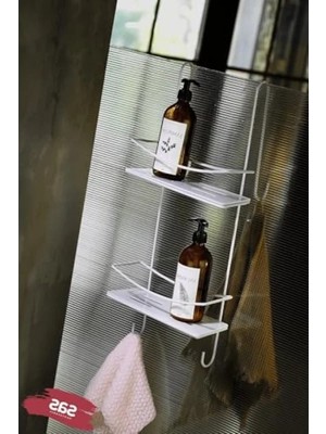 Calperia Ömür Boyu Paslanmaz Kristal Banyo Düzenleyici Şampuanlık