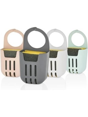 Calperia Askılı Akıllı Lavabo Süngerliği - Drenajlı, Kompakt Tasarım (10X18 Cm)