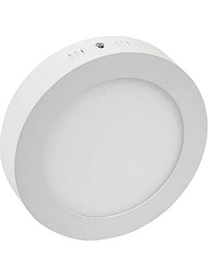 Calperia 30W Damla Yuvarlak Sıva Üstü LED Panel Armatür, Beyaz Işık