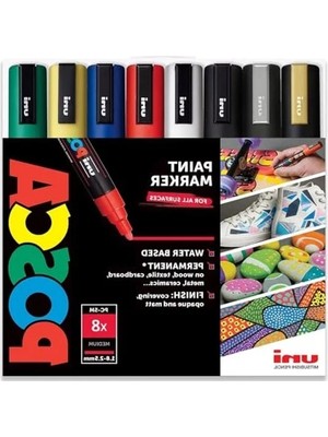 Calperia Boya Kalemi Sanat Seti 1,8-2,5mm 8'li Temel Renkler