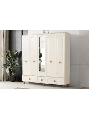 Doressa Pars 5 Kapılı Gardırop