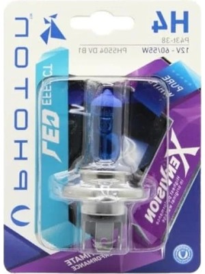Calperia H4 12V 60/55W Xen Vision Ampul (Beyaz Işık) 6000K