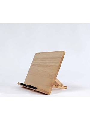 Calperia Ayarlanabilir Çam Ahşap Kitap Okuma Standı, El Yapımı