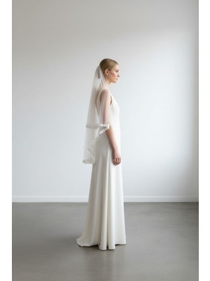 S&G Gelinlik Papatya Kısa Duvak