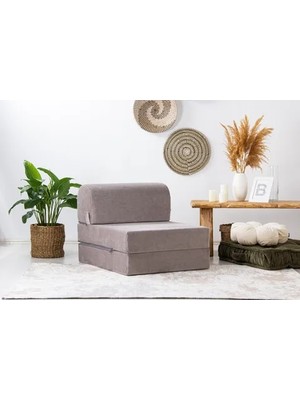 Vivense Magic Katlanır Yataklı Tek Kişilik Koltuk, Açık Gri