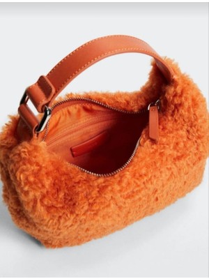 Mango Kısa Saplı Kürklü Çanta