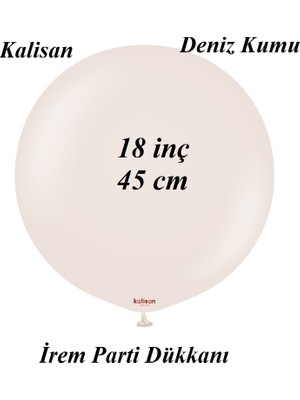 İrem Parti Dükkanı Retro Deniz Kumu Latex Balon 2 Adet 18 Inç 45 cm