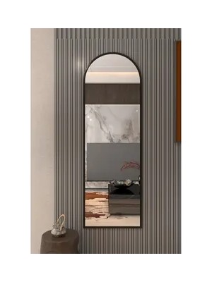 Vivense Metal Çerçeveli Ayaksız Boy Aynası, Siyah, 150X60