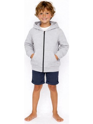 Coupon Çocuk Kapüşonlu Fermuarlı Sweatshirt