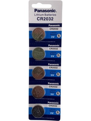Magicool Panasonic CR2032 3V Lityum Bios Baskül Terazi Pili 5 Li Kartela 5 Adet
