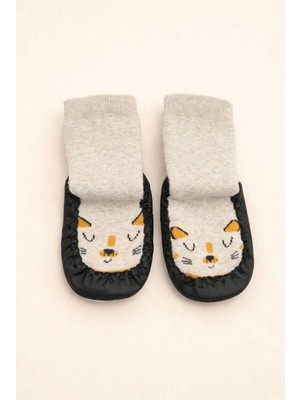 Minissa Baby Kids Çarık Çorap Kaydırmaz Tabanlı - Bebek Çocuk Patik-Deri Taban