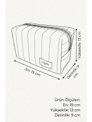 Estrella Paris Nice Makyaj Çantası Kozmetik Bakım Çantası Leopar
