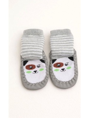 Minissa Baby Kids Çarık Çorap Kaydırmaz Tabanlı - Bebek Çocuk Patik-Deri Taban