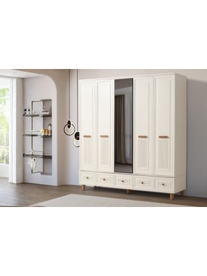 Doressa Solt 5 Kapılı Gardırop