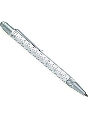 Calperia Mini Tükenmez Kalem, Şık Gümüş Renk, Pratik Kullanım Için