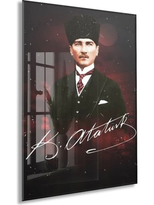 Peony Concept Mustafa Kemal Atatürk – Cam Duvar DEKORU-PEONYATA086