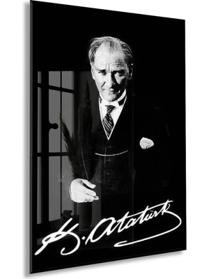 Peony Concept Mustafa Kemal Atatürk – Cam Duvar DEKORU-PEONYATA079