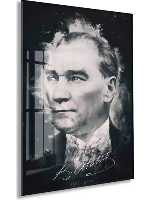 Peony Concept Mustafa Kemal Atatürk – Cam Duvar DEKORU-PEONYATA102