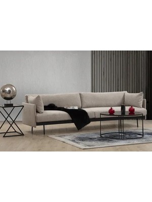 Vivense Malibu Dörtlü Koltuk, Sütlü Kahve