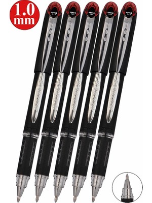 Artlantis Kırmızı Imza Kalemi 5 Adet Uniball Jetstream 1.0 mm Pilot Kalem SX-210 Hızlı Yazı Kalemi Roller Uçlu Likit Mürekkepli