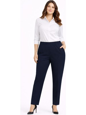 Nazal Kadın Kumaş Pantolon Kemer Lastikli BGL-ST05283