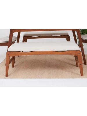 Vivense Touch Iskandinav Bench, Krem