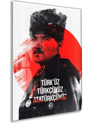 Peony Concept Mustafa Kemal Atatürk – Cam Duvar DEKORU-PEONYATA107