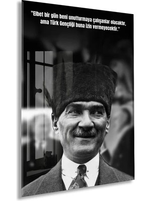 Peony Concept Mustafa Kemal Atatürk – Cam Duvar DEKORU-PEONYATA084
