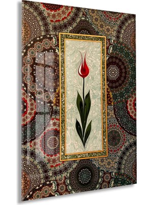 Peony Concept Osmanlı Lale Tablosu – Geleneksel Desenli Dekoratif Duvar Sanatı - PEONYDINI205